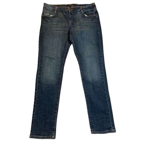 Southpole Juniors Jeans Size 13 Dark Wash Denim Skinny Cotton Spandex Blend - Picture 1 of 12